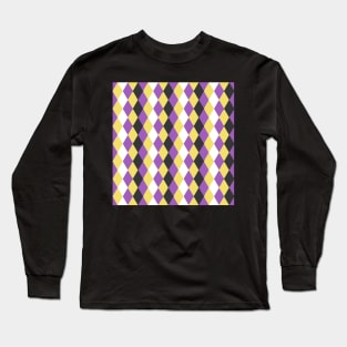 Nonbinary Pride Tiling Diamond Pattern Design for Backpack and Others Long Sleeve T-Shirt